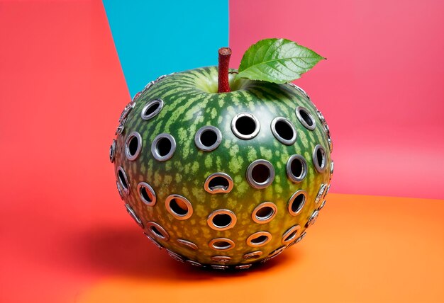 Frutta surreale in studio