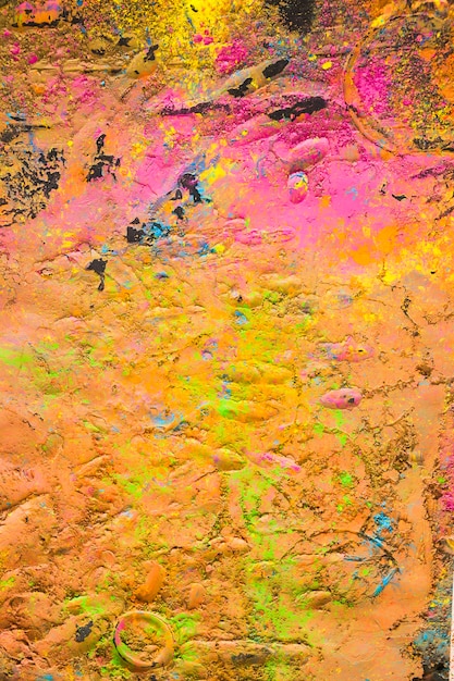 Full frame di polvere mista color holi