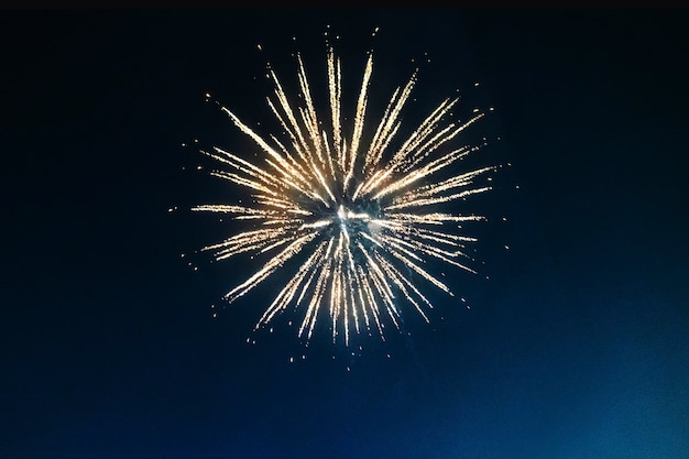 Fuochi d'artificio che illuminano il cielo