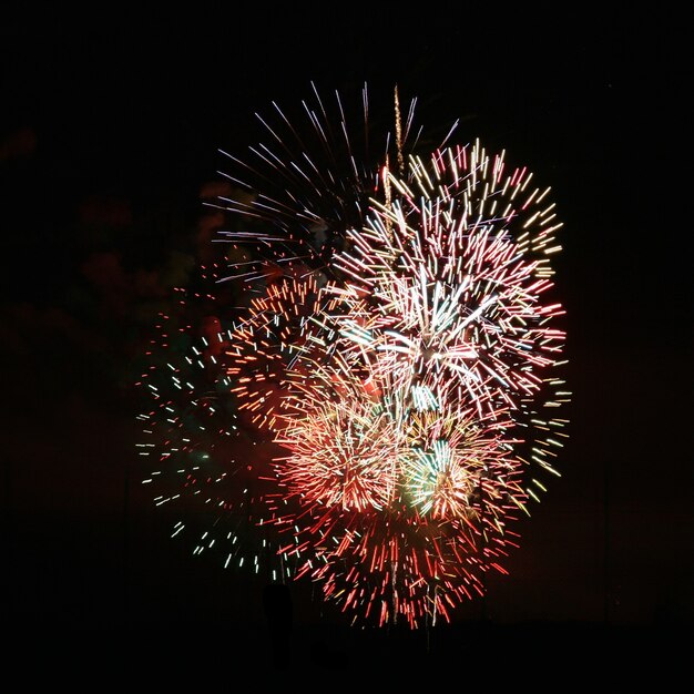 Fuochi d'artificio piacevole concentrazione di colori