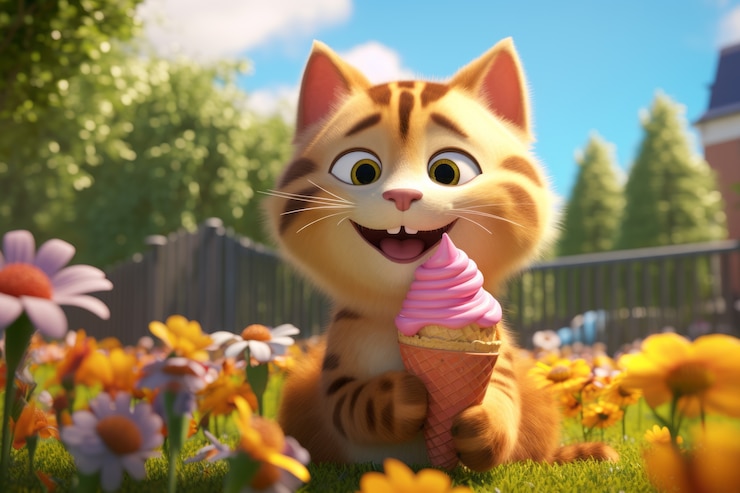 Foto gratuito gatto carino in natura