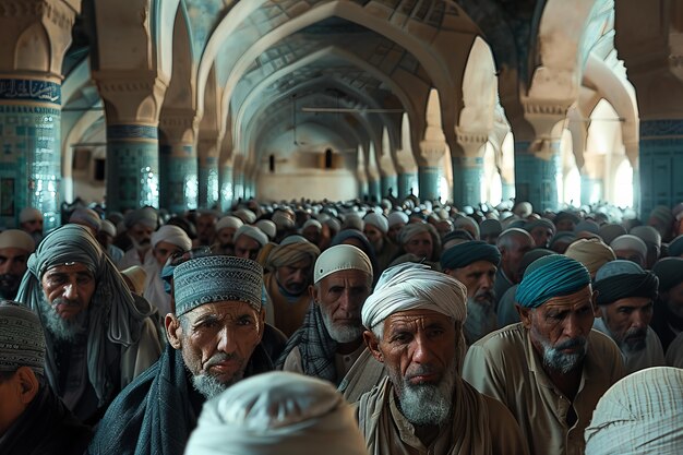 Gente che celebra insieme il Ramadan