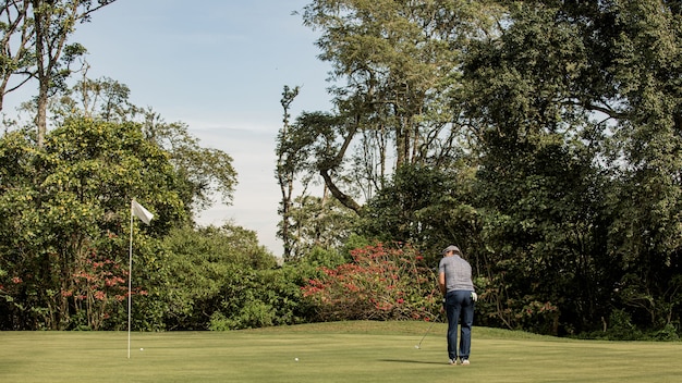 Giocatore di golf professionista. Bali. Indonesia.