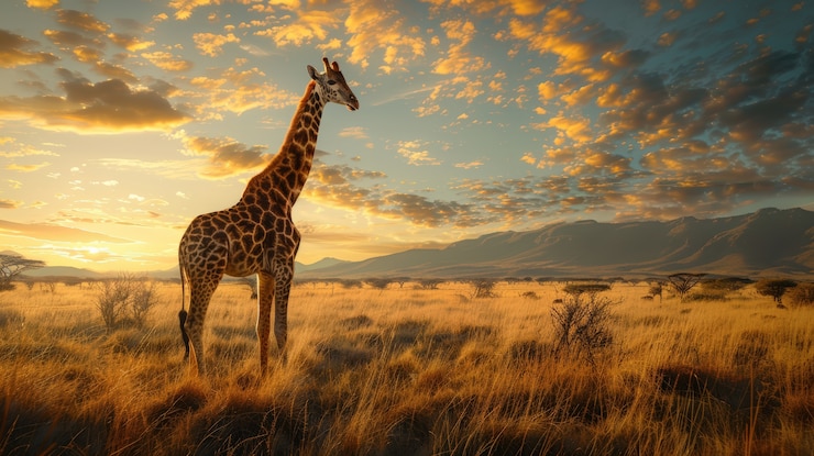 Foto gratuito giraffe in natura