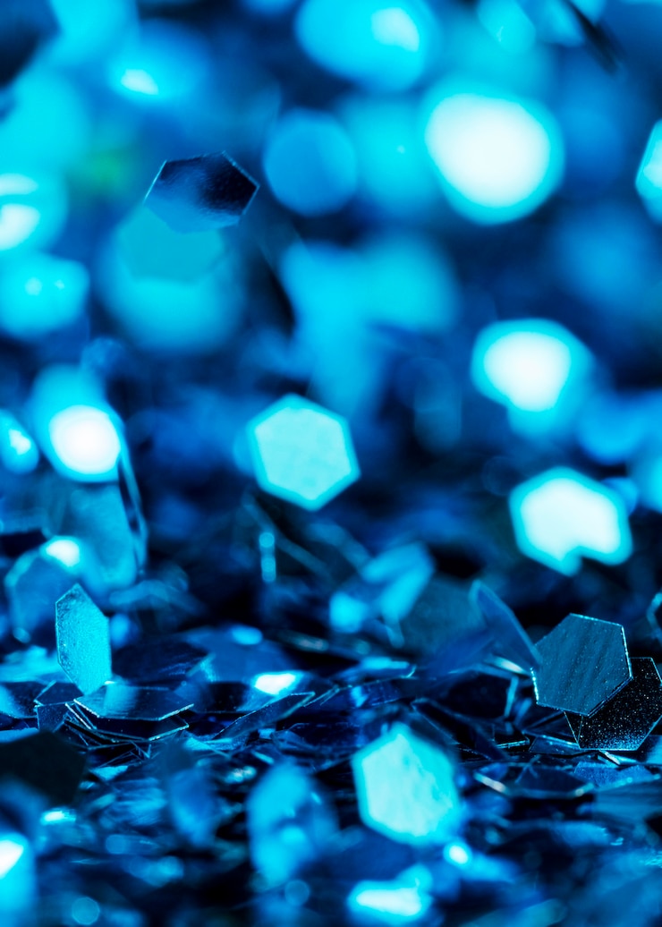 Foto gratuito glitter blu scintillante