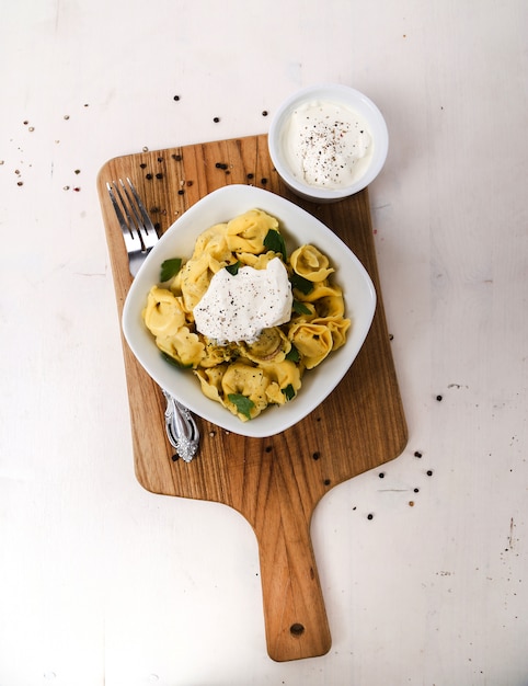 Gnocchi deliziosi a bordo rustico