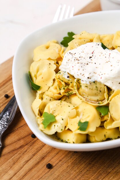 Gnocchi deliziosi a bordo rustico