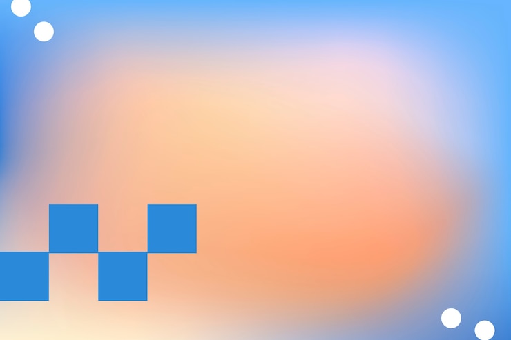 Foto gratuito gradiente di sfondo arancione astratto con forme geometriche