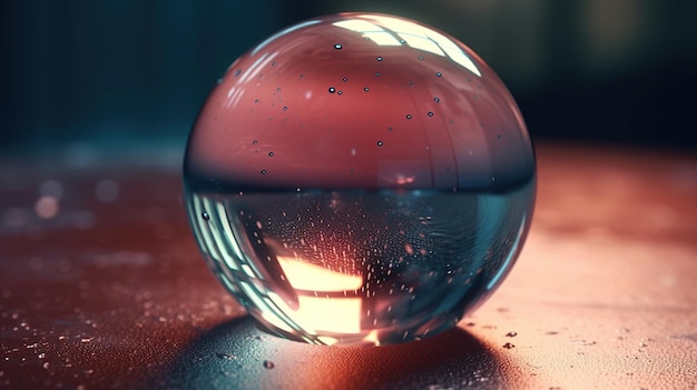 Gradiente spruzzato con l'immagine generata Ai della bolla effetto grano