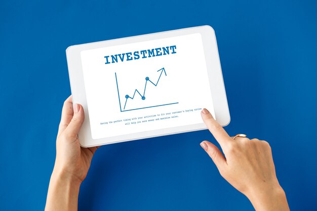 Grafico degli investimenti di economia di borsa del mercato azionario