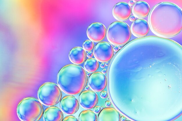 Grande struttura astratta delle bolle dell&#39;arcobaleno