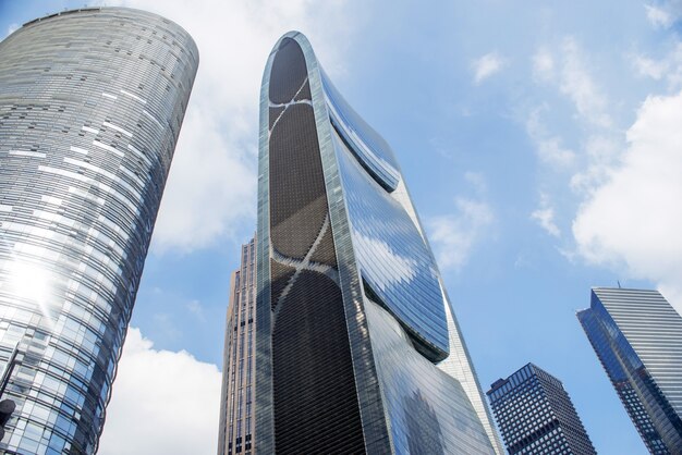 Guangzhou, Cina-Nov.22, 2015: Costruzioni moderne. buildin moderno