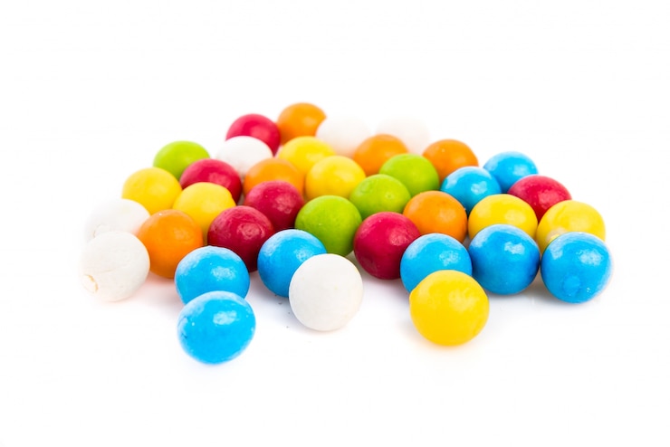 Foto gratuito gumballs colorati