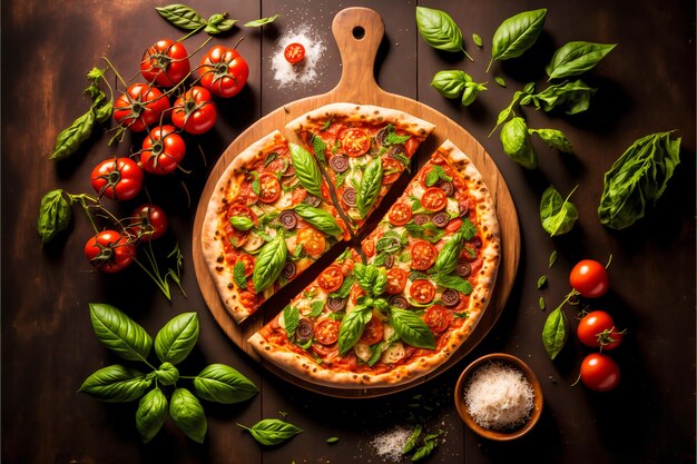 Gustosa ricetta italiana per la pizza tradizionale fatta in casa