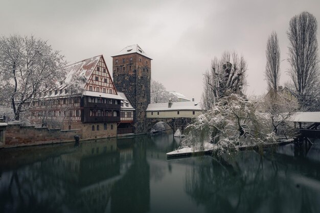 Henkersteg a Norimberga durante l'inverno