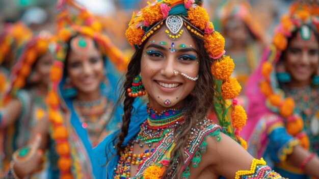 I colori vivaci della festa di Navratri