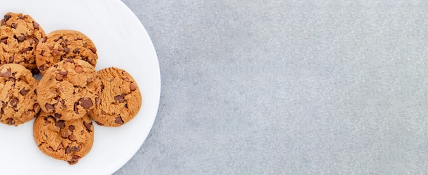 I cookie di vista dall'alto copiano lo spazio