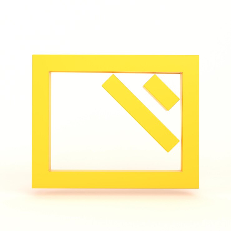 Foto gratuito icona dello schermo lato anteriore con sfondo bianco