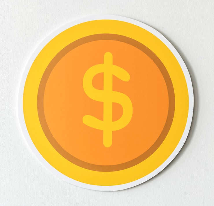 Foto gratuito icona di cambio valuta dollaro stato