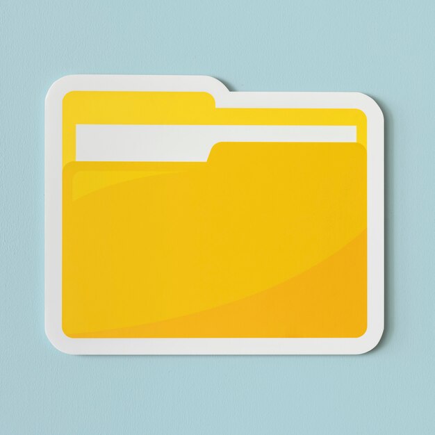 Icona di una cartella gialla