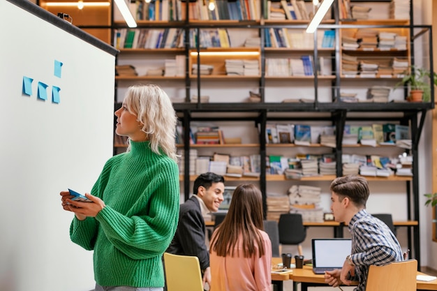 Idea imprenditoriale di scrittura della donna