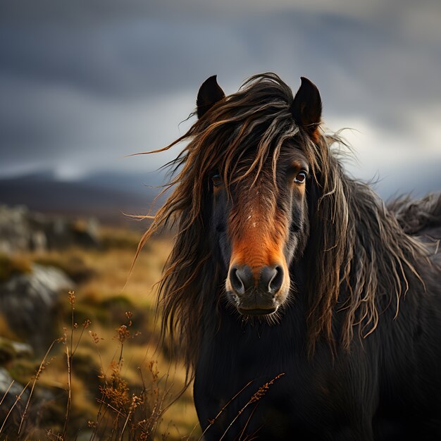 Il cavallo nella natura genera immagine
