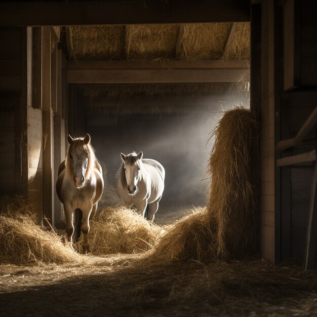 Il cavallo nella natura genera immagine