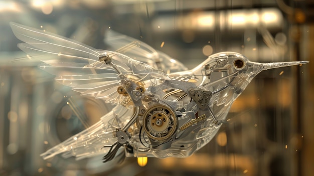 Il colibrì robot futuristico