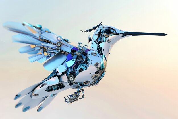 Il colibrì robot futuristico