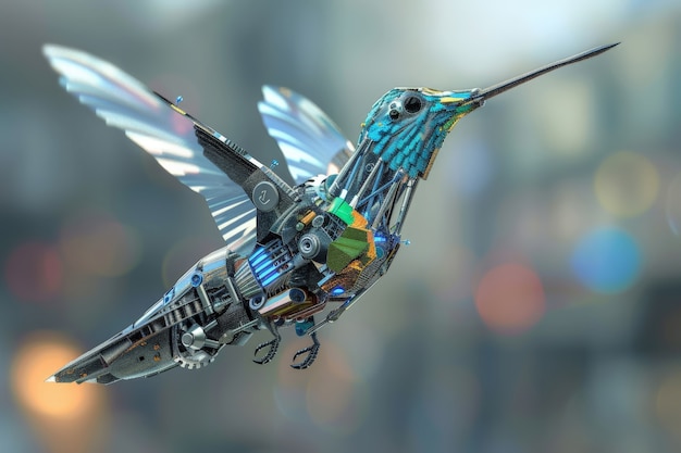 Il colibrì robot futuristico