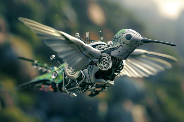 Il colibrì robotico futuristico