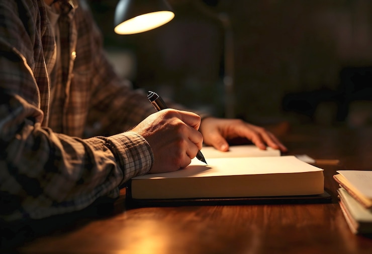 Foto gratuito il concetto di scena degli scrittori