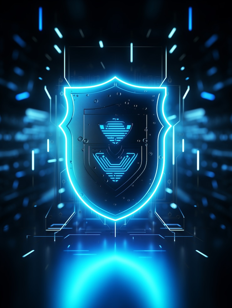 Foto gratuito il concetto di sicurezza informatica nell'arte digitale