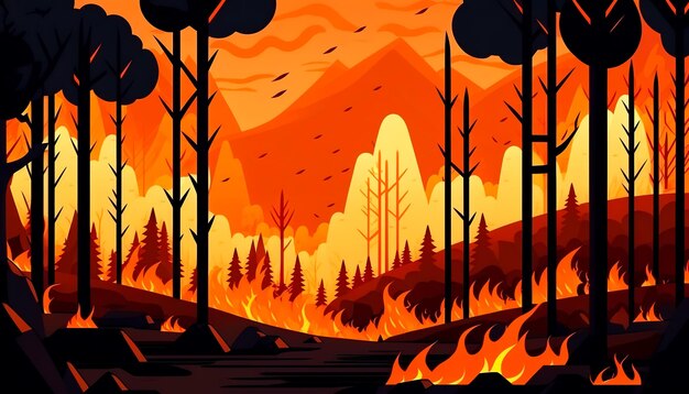 Il fuoco nella foresta infiamma l'IA generativa