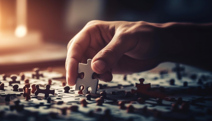 Foto gratuito il lavoro di squadra e la strategia portano al successo aziendale generato dall'ia