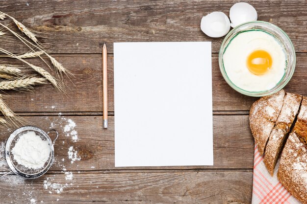 Il pane su un legno