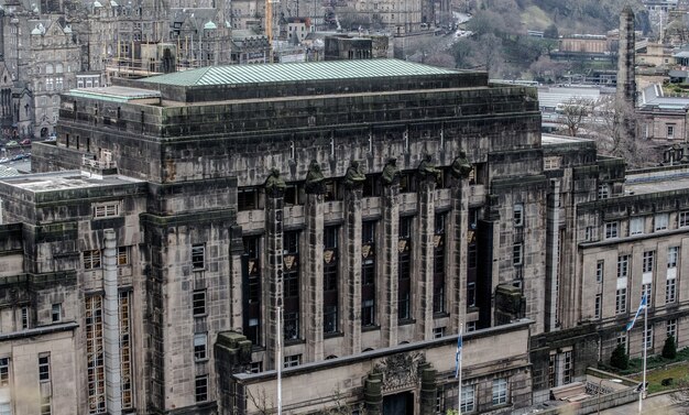 Il Parlamento scozzese visto da Calton Hill