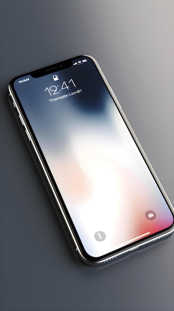 Il telefono X su sfondo grigio è stato creato e sviluppato da Apple inc.