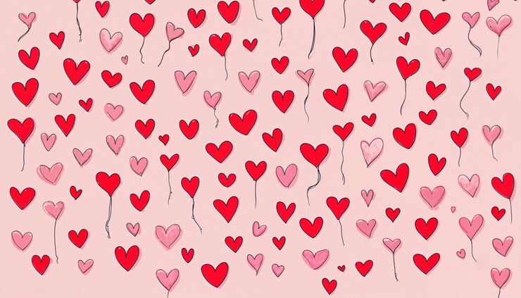 Foto gratuito illustrazione a stampa di cuore