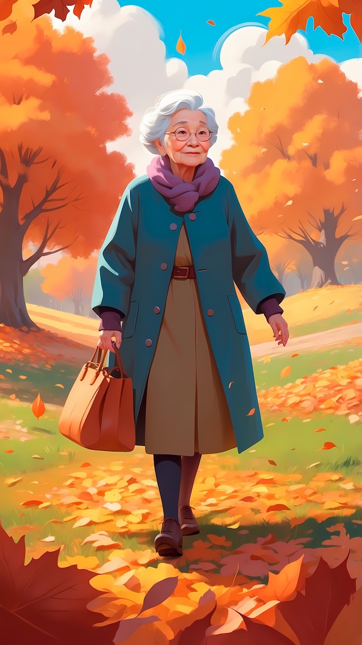 Foto gratuito illustrazione della stagione autunnale in stile arte digitale
