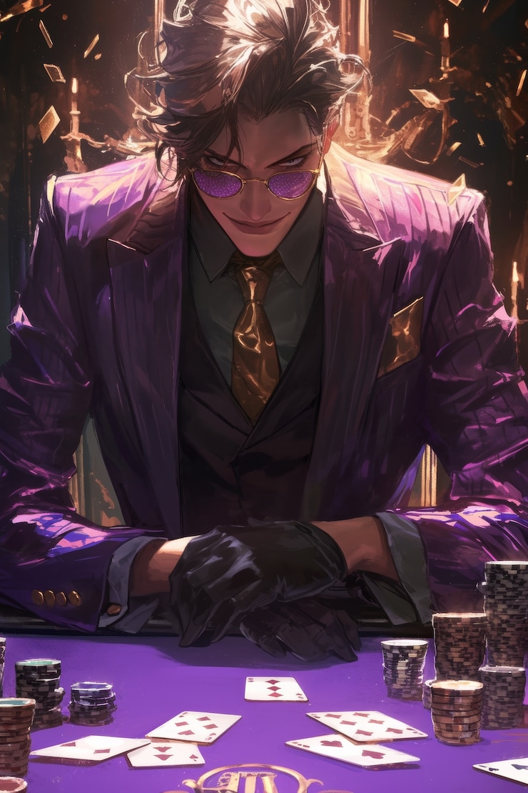 Foto gratuito illustrazione di casinò anime
