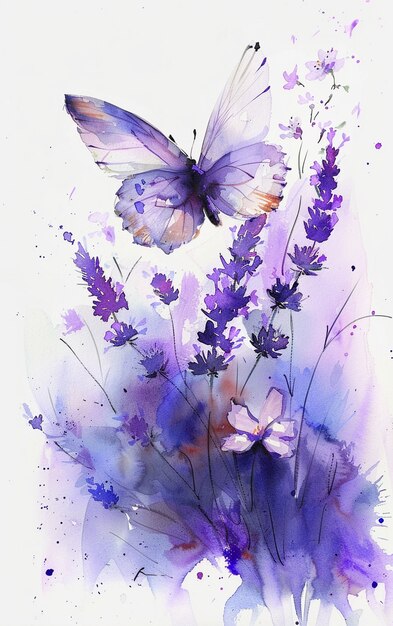 Illustrazione di farfalla ad acquerello
