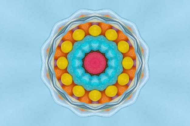 Illustrazione di mandala Sfondo colorato