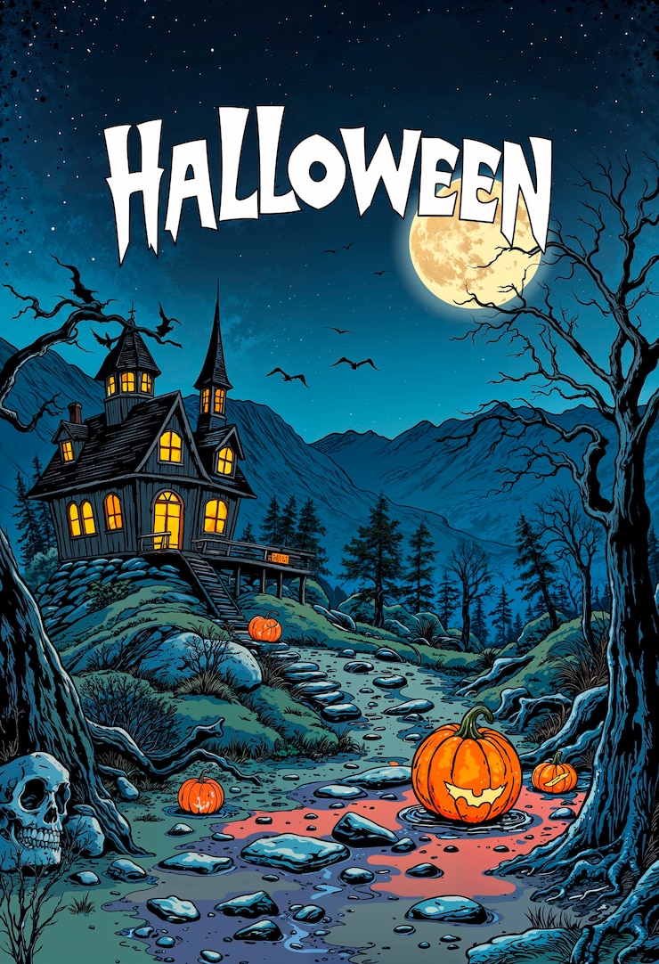 Illustrazione di sfondo di Halloween