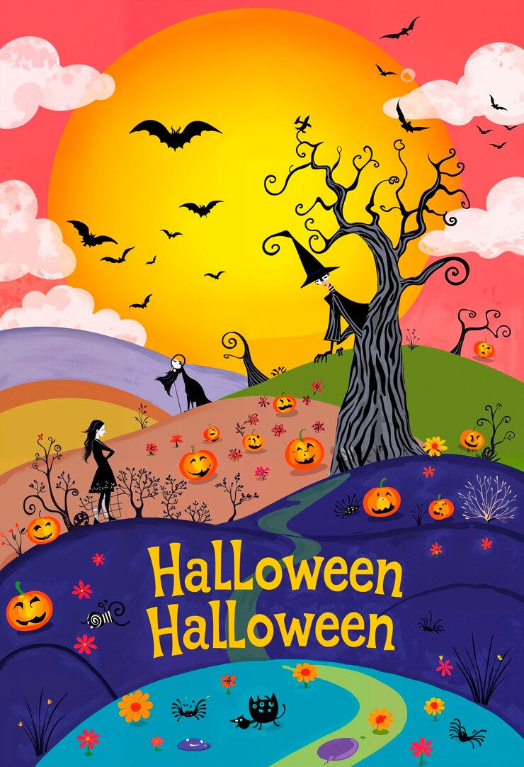 Illustrazione di sfondo di Halloween