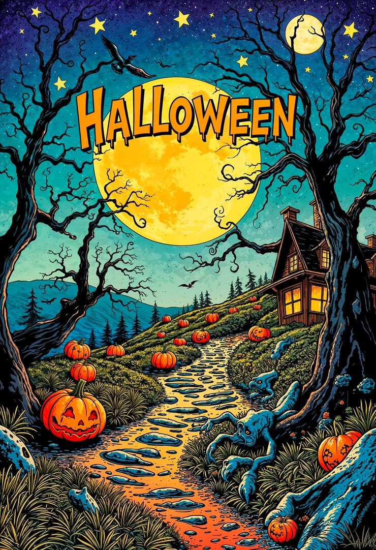 Illustrazione di sfondo di Halloween