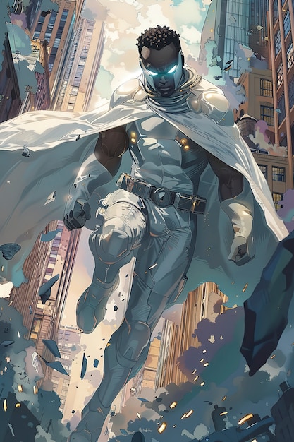 Illustrazione di supereroi dei cartoni animati