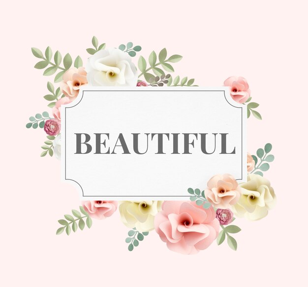 Illustrazione di un meraviglioso fiore di bellezza