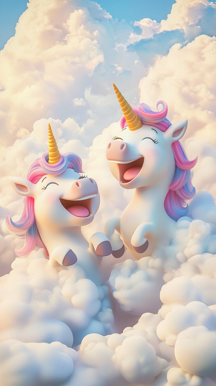 Foto gratuito illustrazione di unicorno 3d carina