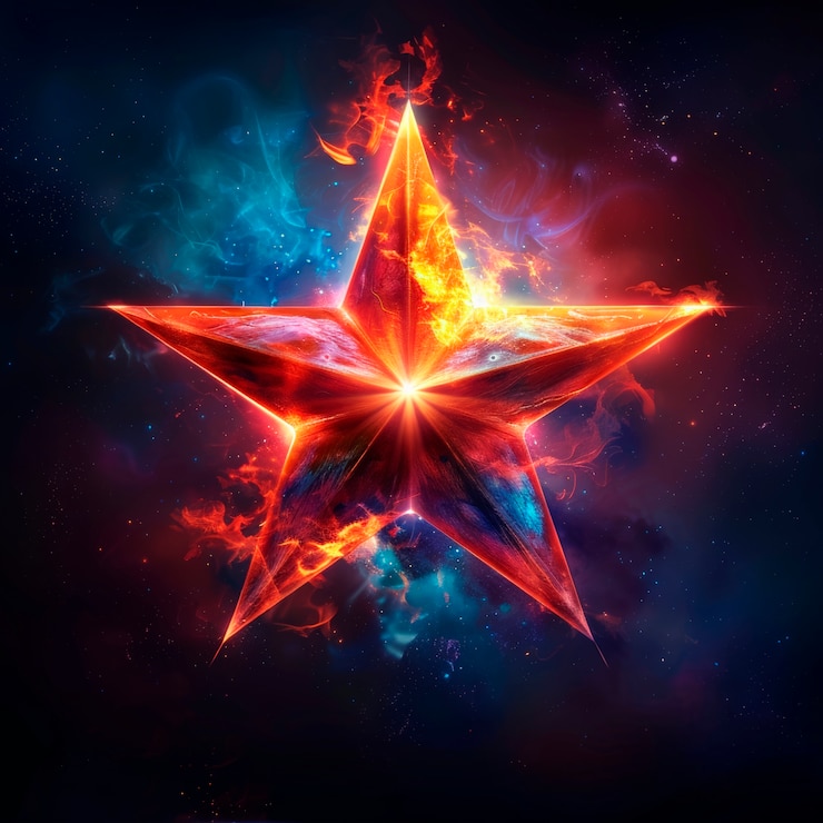 Foto gratuito illustrazione digitale di stelle cosmiche